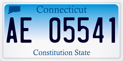 CT license plate AE05541
