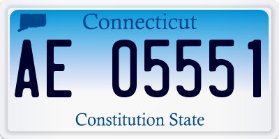CT license plate AE05551