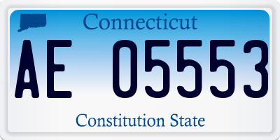 CT license plate AE05553