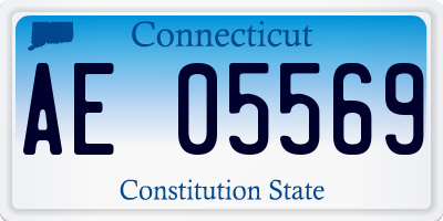 CT license plate AE05569