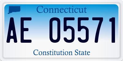 CT license plate AE05571