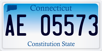 CT license plate AE05573