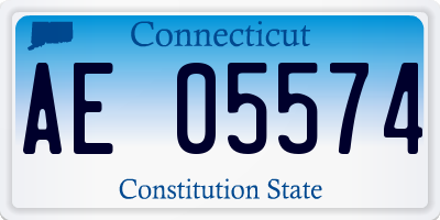 CT license plate AE05574
