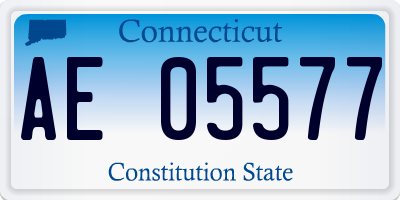 CT license plate AE05577
