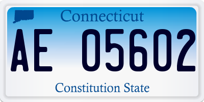 CT license plate AE05602