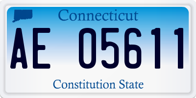 CT license plate AE05611