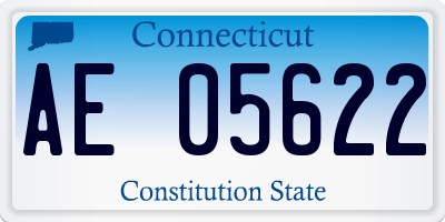 CT license plate AE05622