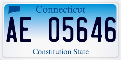 CT license plate AE05646