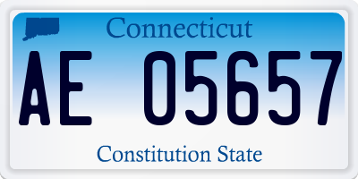 CT license plate AE05657