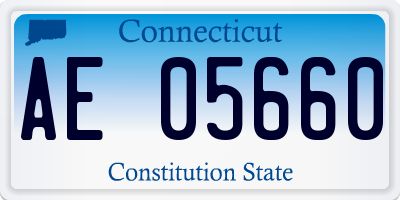 CT license plate AE05660