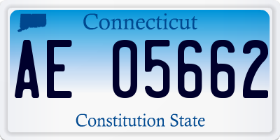 CT license plate AE05662