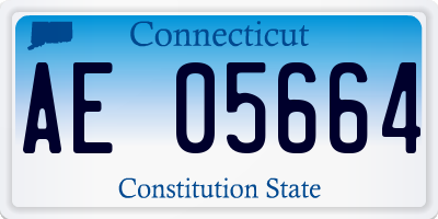 CT license plate AE05664