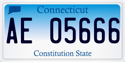 CT license plate AE05666