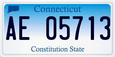 CT license plate AE05713