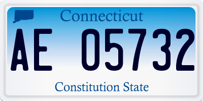 CT license plate AE05732