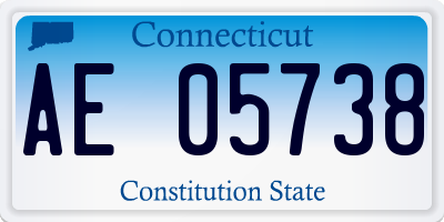 CT license plate AE05738