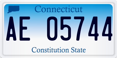 CT license plate AE05744