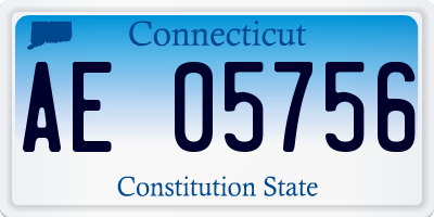 CT license plate AE05756