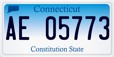 CT license plate AE05773