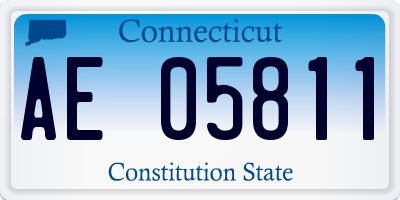 CT license plate AE05811