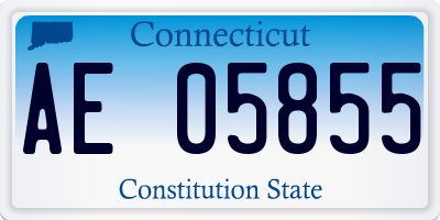 CT license plate AE05855