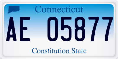CT license plate AE05877