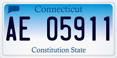 CT license plate AE05911