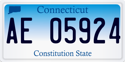 CT license plate AE05924