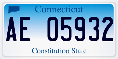 CT license plate AE05932