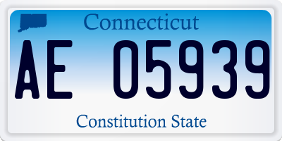 CT license plate AE05939
