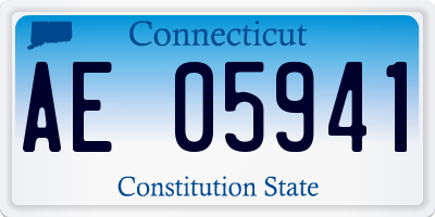 CT license plate AE05941