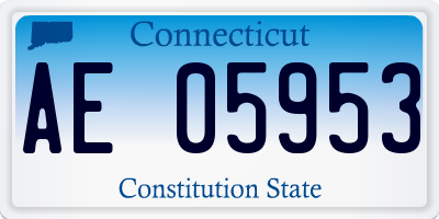CT license plate AE05953