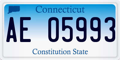 CT license plate AE05993