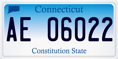 CT license plate AE06022