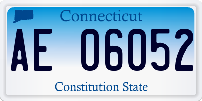 CT license plate AE06052
