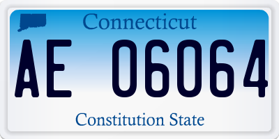 CT license plate AE06064