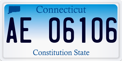 CT license plate AE06106