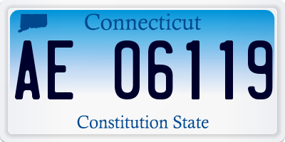 CT license plate AE06119