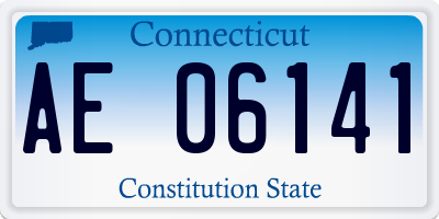CT license plate AE06141