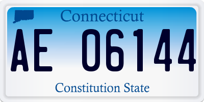 CT license plate AE06144