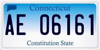 CT license plate AE06161