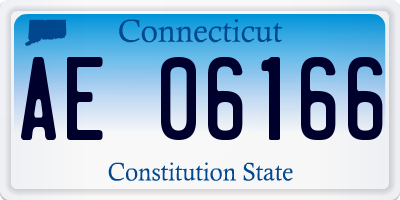 CT license plate AE06166
