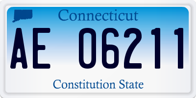 CT license plate AE06211