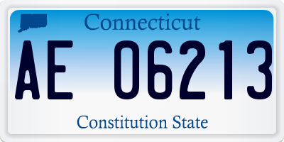 CT license plate AE06213
