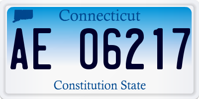 CT license plate AE06217