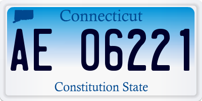 CT license plate AE06221