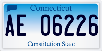 CT license plate AE06226