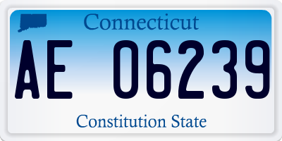 CT license plate AE06239