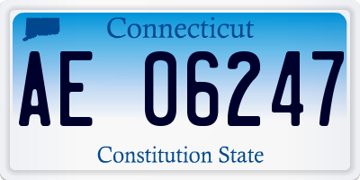 CT license plate AE06247
