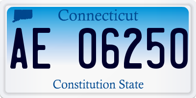 CT license plate AE06250
